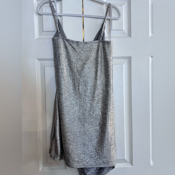 Trixxi Metallic Silver Dress - Picture 4 of 8